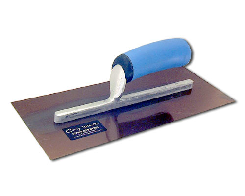 Finish Trowel - Curry Stainless Steel with a soft-grip handle - Click to go back.